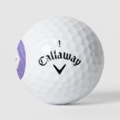 Paarse Sand Ripples Personaliseerde Golf Balls Golfballen (Logo)