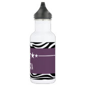 Paarse Sassy Star-Zebra Waterfles (Rechts)
