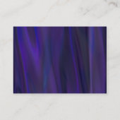 Paarse Satijn en Peacocok Wedding Place Card Plaatskaartje (Achterkant)