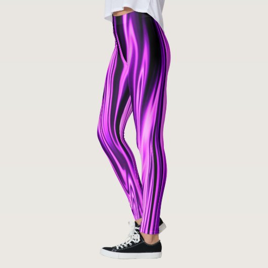Paarse satijn...... leggings (Links)