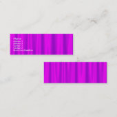 Paarse Satin Mini Visitekaartje (Voorkant / Achterkant)