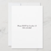 Paarse Satin Ribbon Wedding Kaart (Achterkant)