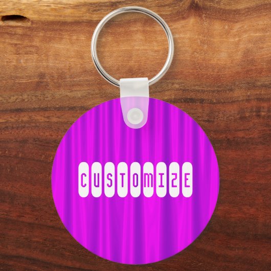 Paarse Satin - Sjabloon Sleutelhanger (Voorkant)