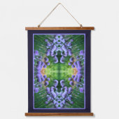Paarse Scallion Abstract Allium Flowers Orton Art Hangend Wandkleed (Voorkant)