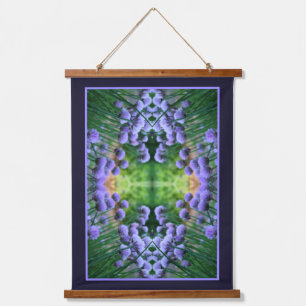 Paarse Scallion Abstract Allium Flowers Orton Art Hangend Wandkleed