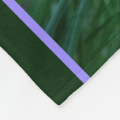 Paarse Scallion Abstract Flowers gepersonaliseerd Fleece Deken (Hoek)