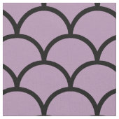 Paarse Scallop Pattern Fabric Stof (Close Up)