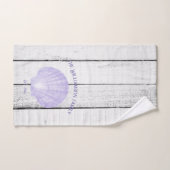 Paarse  Scallop Shell Bath-handdoekset Bad Handdoek (Handdoek)