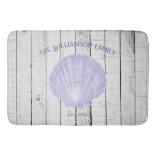 Paarse  Scallop Shell Bath Mat