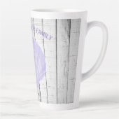 Paarse Scallop Shell Latte Mok (Rechts)