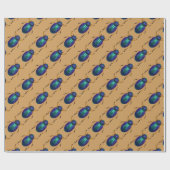 Paarse Scarab Beetles Cadeaupapier (Vlak)