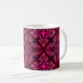 Paarse Scarlet Patterned Coffee Mok (Voorkant rechts)