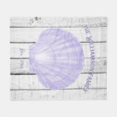 Paarse  Schaaldop Fleece Deken (Voorkant (Horizontaal))