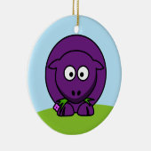Paarse Schaap Ornament (Rechts)