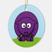 Paarse Schaap Ornament (Links)