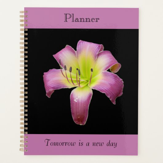 Paarse Schaduw Lelie Planner (Voorkant)