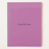 Paarse Schaduw Lelie Planner (Achterkant)