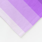 Paarse schaduwstrepen fleece deken (Hoek)