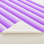 Paarse schaduwstrepen sherpa deken (3/4)