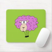 Paarse schapen muismat (Met muis)