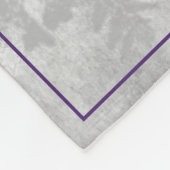 Paarse schattige sneeuwman vakantie fleece deken (Hoek)