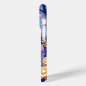 Paarse Schattigee Halloween iPhone / iPad hoesje (Achterkant / Links)