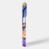 Paarse Schattigee Halloween iPhone / iPad hoesje (Achterkant / Rechts)