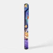 Paarse Schattigee Halloween iPhone / iPad hoesje 15 Pro Case (Rechterkant)