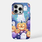 Paarse Schattigee Halloween iPhone / iPad hoesje iPhone Hoesje (Achterkant)