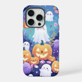Paarse Schattigee Halloween iPhone / iPad hoesje iPhone 15 Pro Case