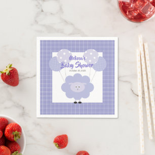 Paarse Schattigee Sweet Lamb Modern eenvoudig Baby Servet