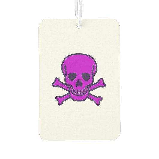 Paarse Schedel auto luchtverfrisser (Achterkant)