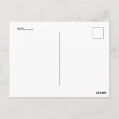 Paarse schedel briefkaart (Achterkant)