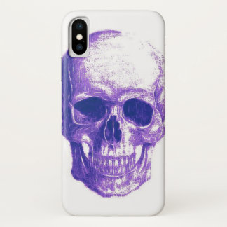 Paarse schedel Case-Mate iPhone case