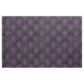 Paarse schedel en gothic Dark Grey Stof (Fat Quarter)