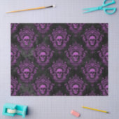 Paarse schedel en gothische grijze ontkoppeling tissuepapier (Craft)