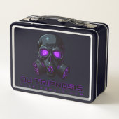Paarse schedel lunchbox (Achterkant)