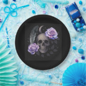 PAARSE SCHEDEL PAPIEREN BORDJE (Feest)