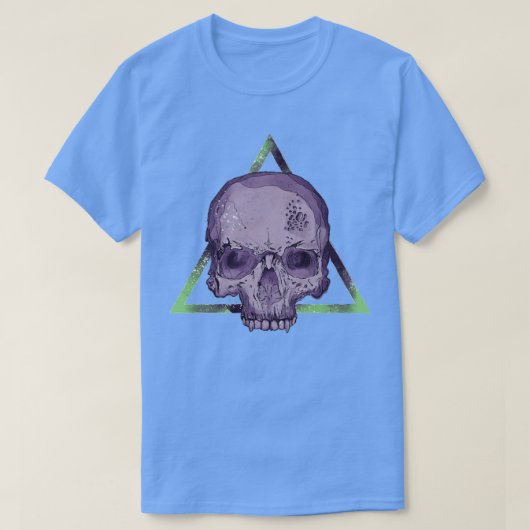 Paarse schedel t-shirt (Design voorkant)