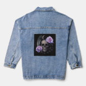 PAARSE SCHEDEL T-shirt Denim Jacket (Achterkant)
