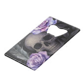 PAARSE SCHEDELKOELER CREDITKAART FLESSENOPENER (Voorkant Gekanteld)