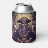 Paarse-schedelpiraat Blikjeskoeler (Blikje Achterkant)