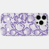 Paarse Schelpen Persoonlijk Case-Mate iPhone Case (Achterkant (horizontaal))