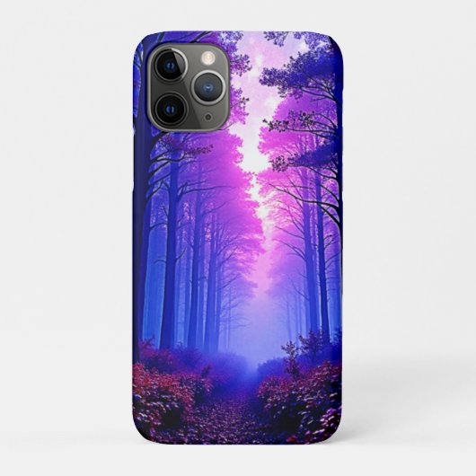 Paarse Schemerbossen: Surrealistische Kunst Case-Mate iPhone Case (Achterkant)