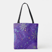 Paarse Schemering Party Tote Bag (Achterkant)
