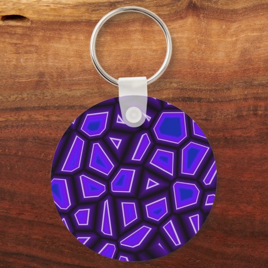 Paarse scherven sleutelhanger (Voorkant)