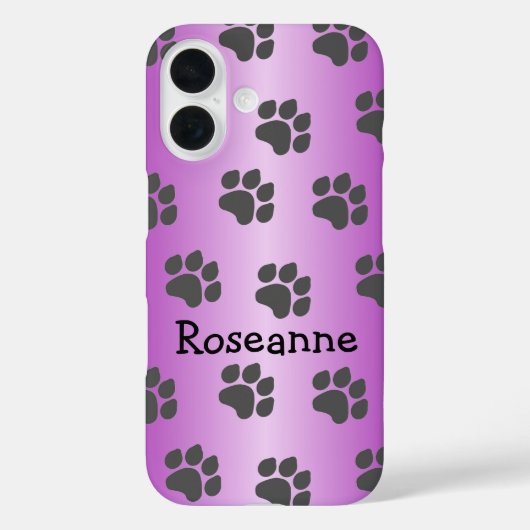 Paarse schilderafdrukken Case-Mate iPhone case (Achterkant)