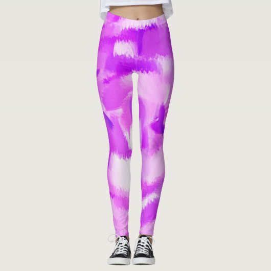 Paarse schildpad #3 leggings (Voorkant)