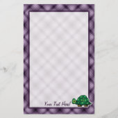 Paarse schildpad briefpapier (Voorkant)