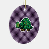 Paarse schildpad keramisch ornament (Rechts)